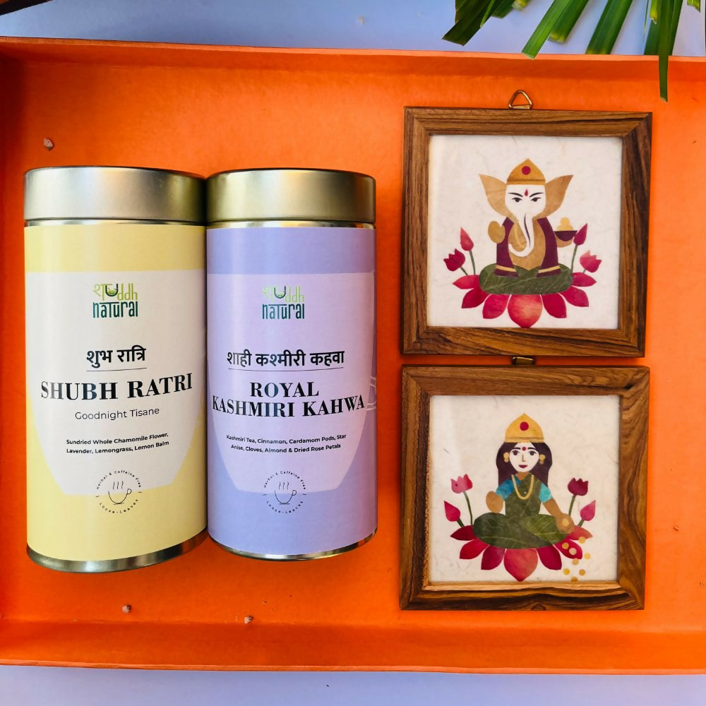 Shuddh Natural Festive Diwali Gift Hamper Ganesh Laxmi - Tea