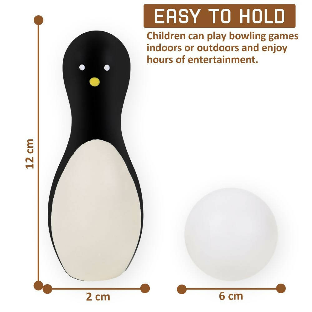 Matoyi Wooden Penguin Bowling Set For Kids