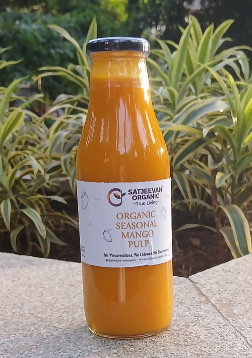 Satjeevan Organic Seasonal Mango Pulp Main Image