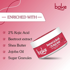 Bake 2% Kojic Acid Beetroot Lip Scrub For Dark Lips & Pigmentation