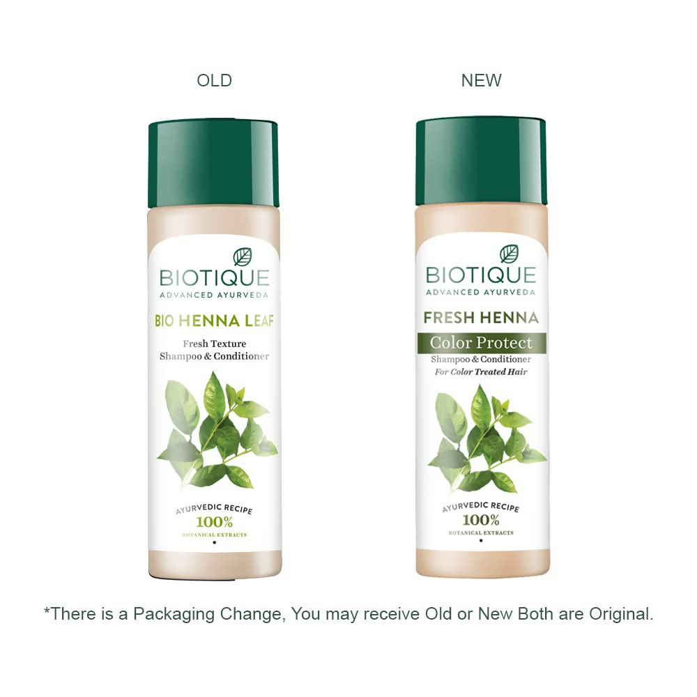 Biotique Fresh Henna Color Protect Shampoo & Conditioner For Color Treated Hair