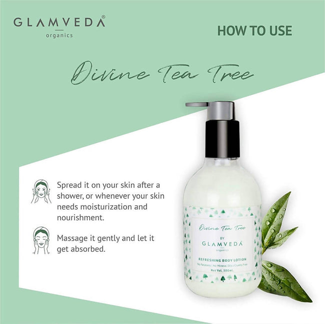 Glamveda Divine Tea Tree Nourishing Body Lotion Main Image