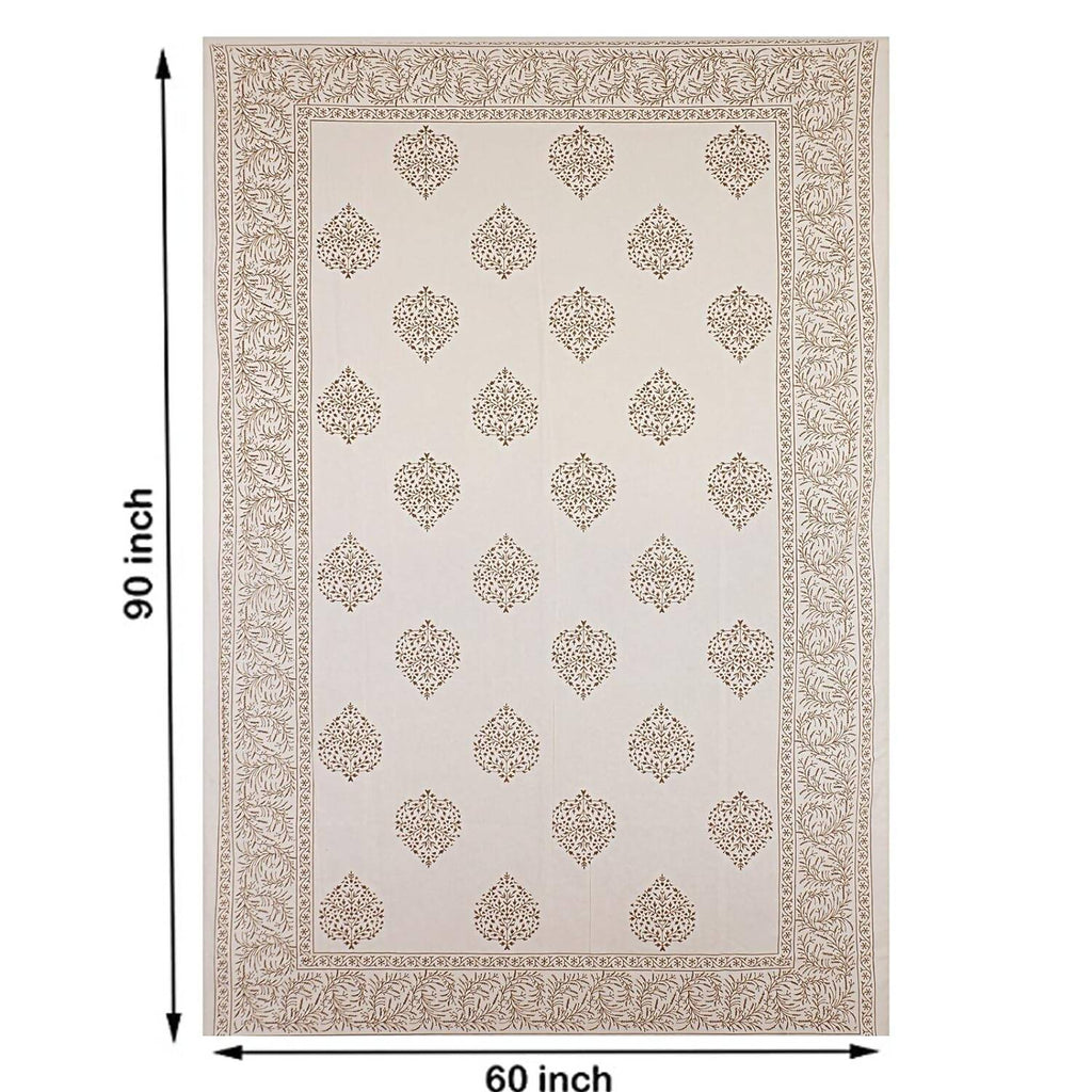 Urbano Homz Table Cloth for 6 Seater Dining Table - Cream