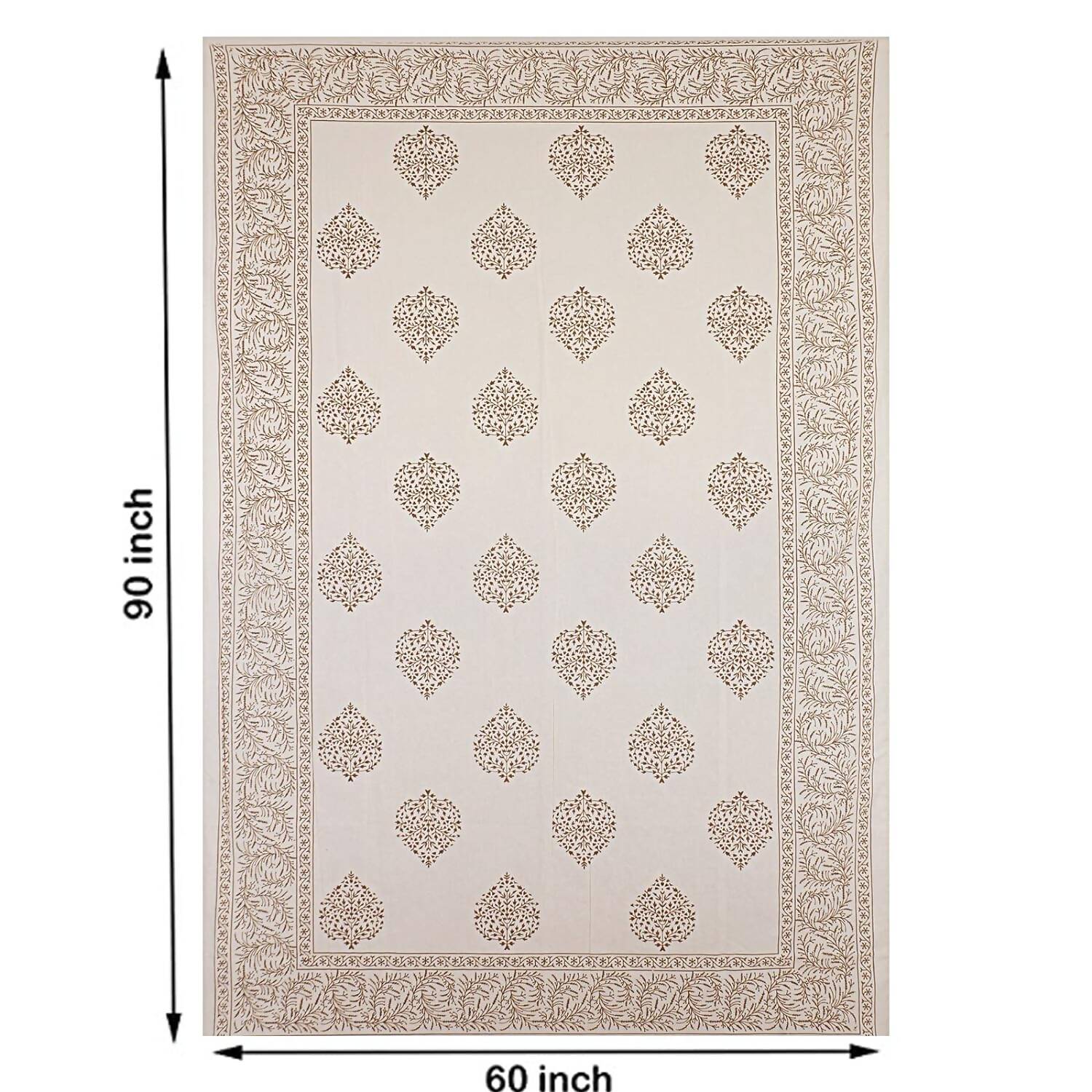 Urbano Homz Table Cloth for 6 Seater Dining Table - Cream