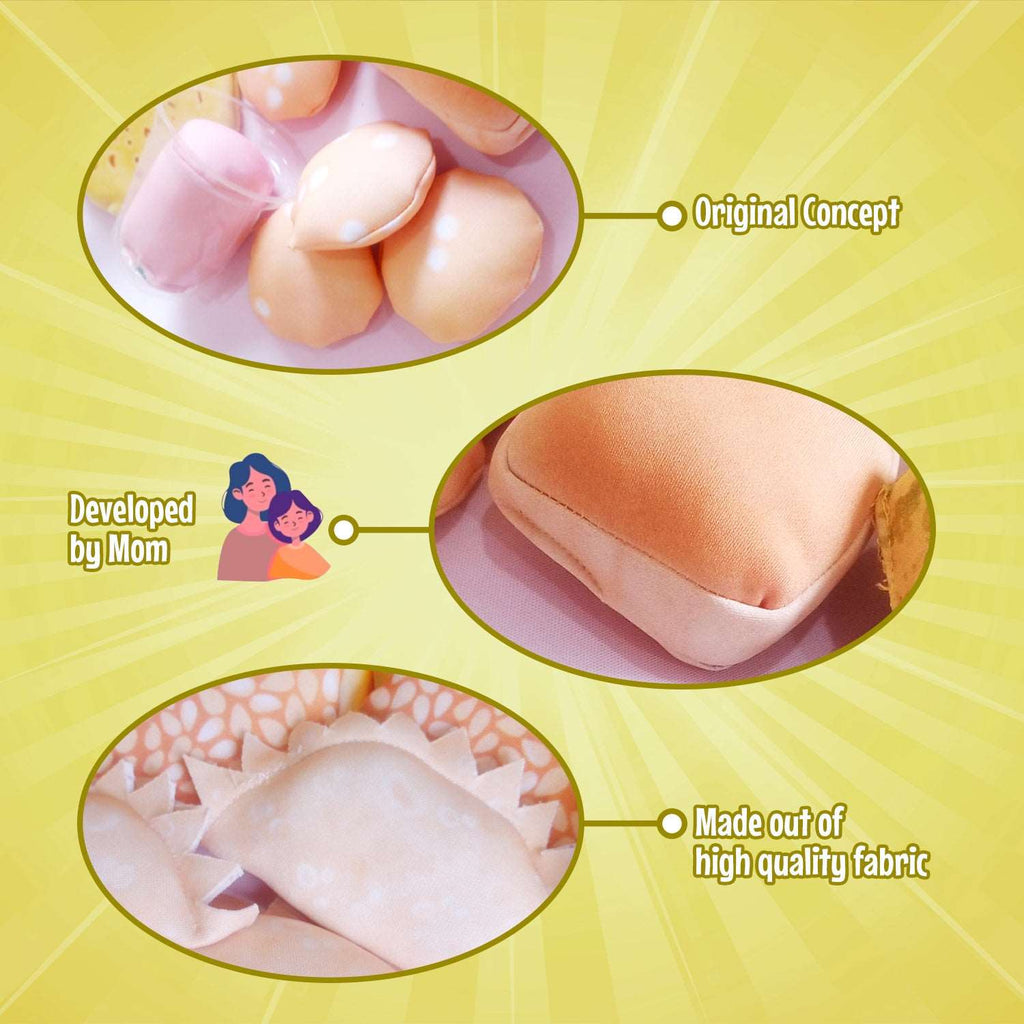 The Small Wonderland Maratha Samrat Thali -Maharashtrian food Inspired pretend Fabric Toys