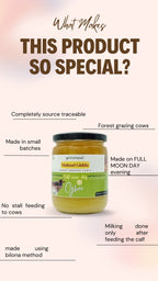 Gorochana 100% Source Traceable Desi Malnad Gidda A2 Full Moon Day Bilona Cow Ghee | Pure Ghee | Organic Ghee - Limited Time Offer
