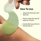 mCaffeine Green Tea Hydrogel Under Eye Patches for Fine Lines