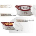 Milton New Marvel 1000 Inner Steel Casserole For Roti/Chapati - Brown Color