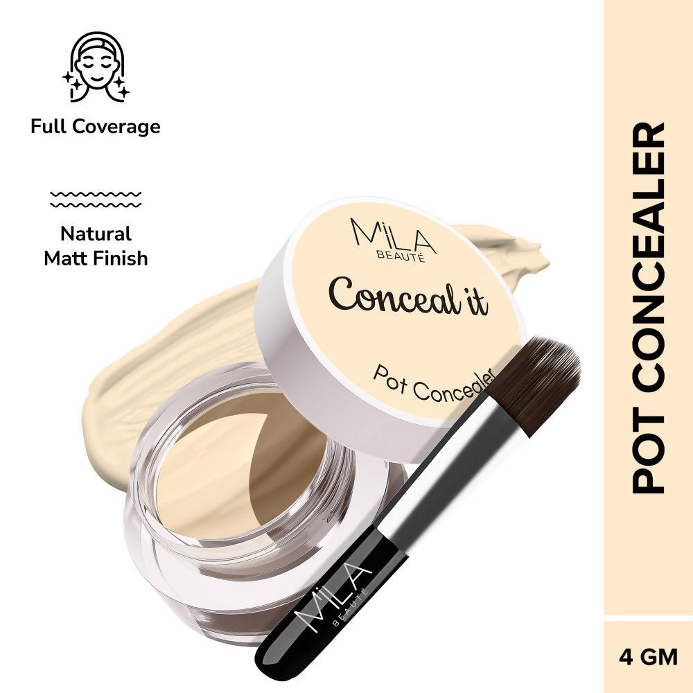 Mila Beaute Conceal It Pot Concealer Creamy Matte Finish with SPF 15 - Rich Vanilla