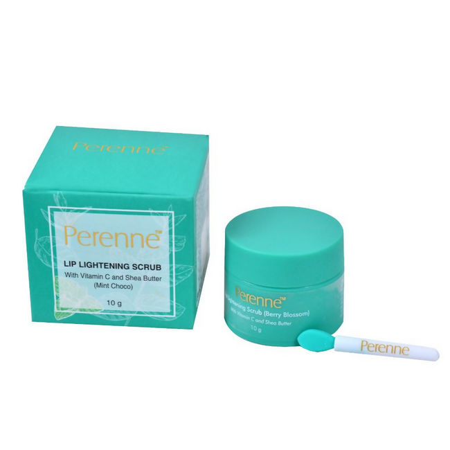 Perenne Lip Lightening Scrub With Vitamin C & Shea Butter - Mint Choco Hover Image