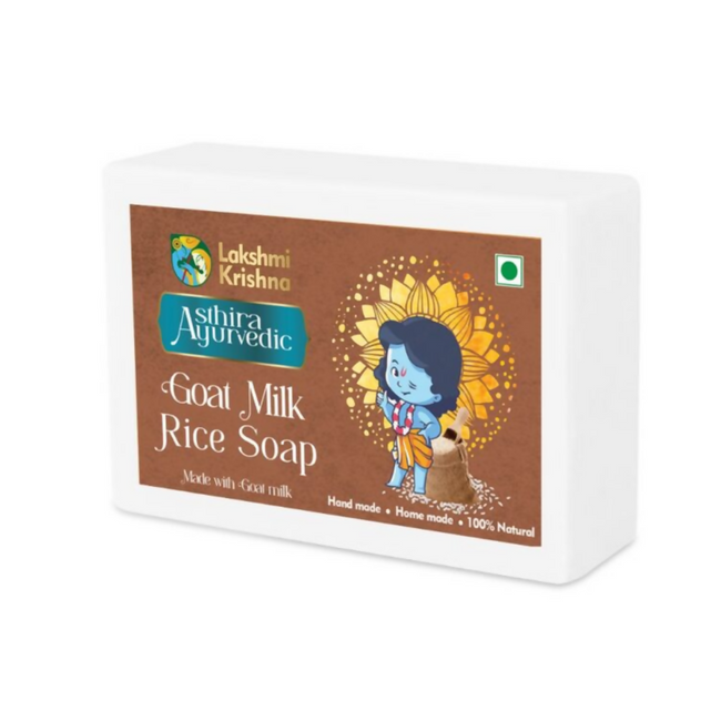 Lakshmi Krishna Rice Goat Milk Soap Hover Image