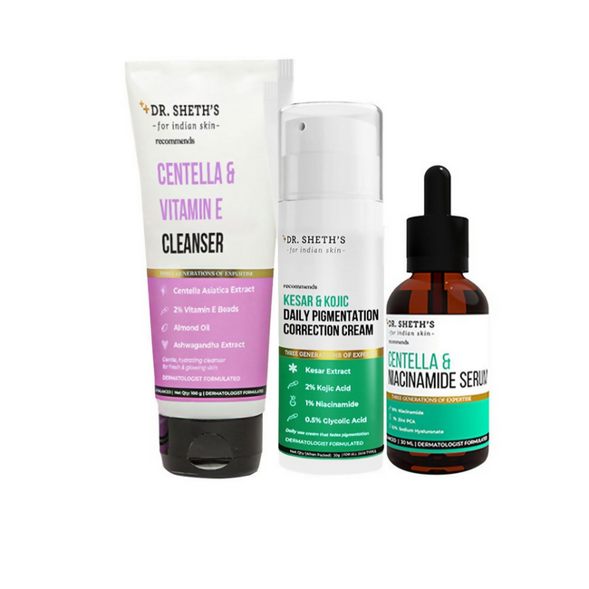 Dr. Sheth's Fresh & Clear CSM (Cleanser, Serum, Moisturizer) Combo Hover Image