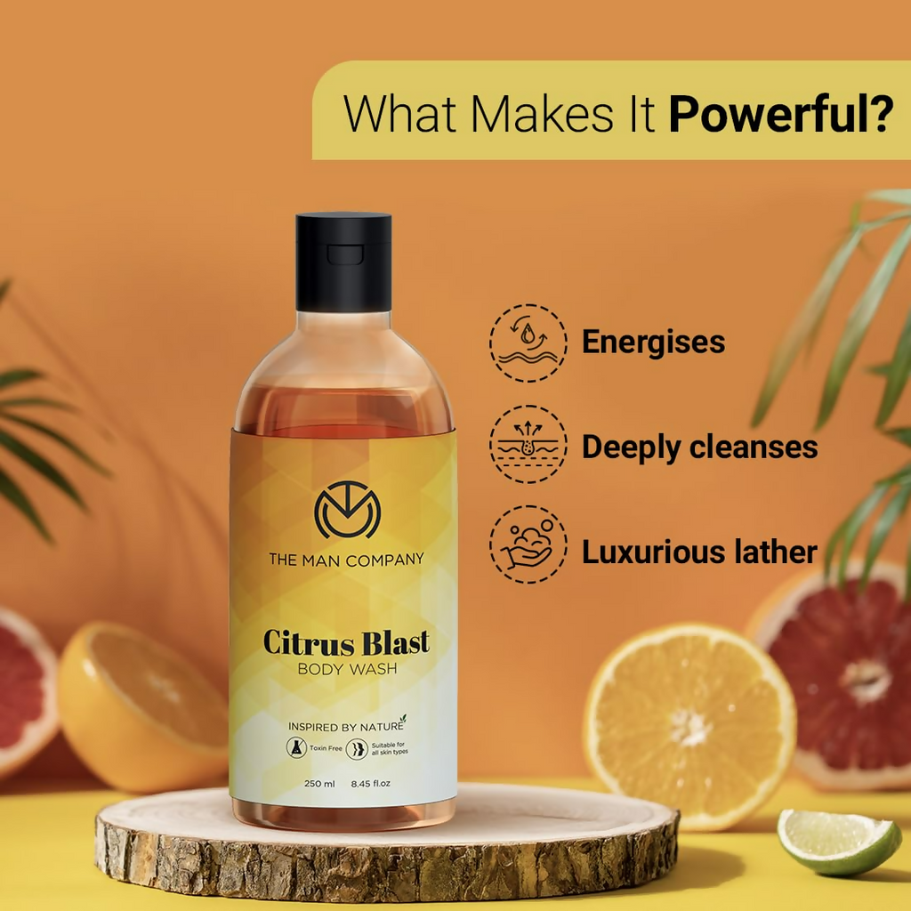 The Man Company Citrus Blast Perfumed Body Wash For Men