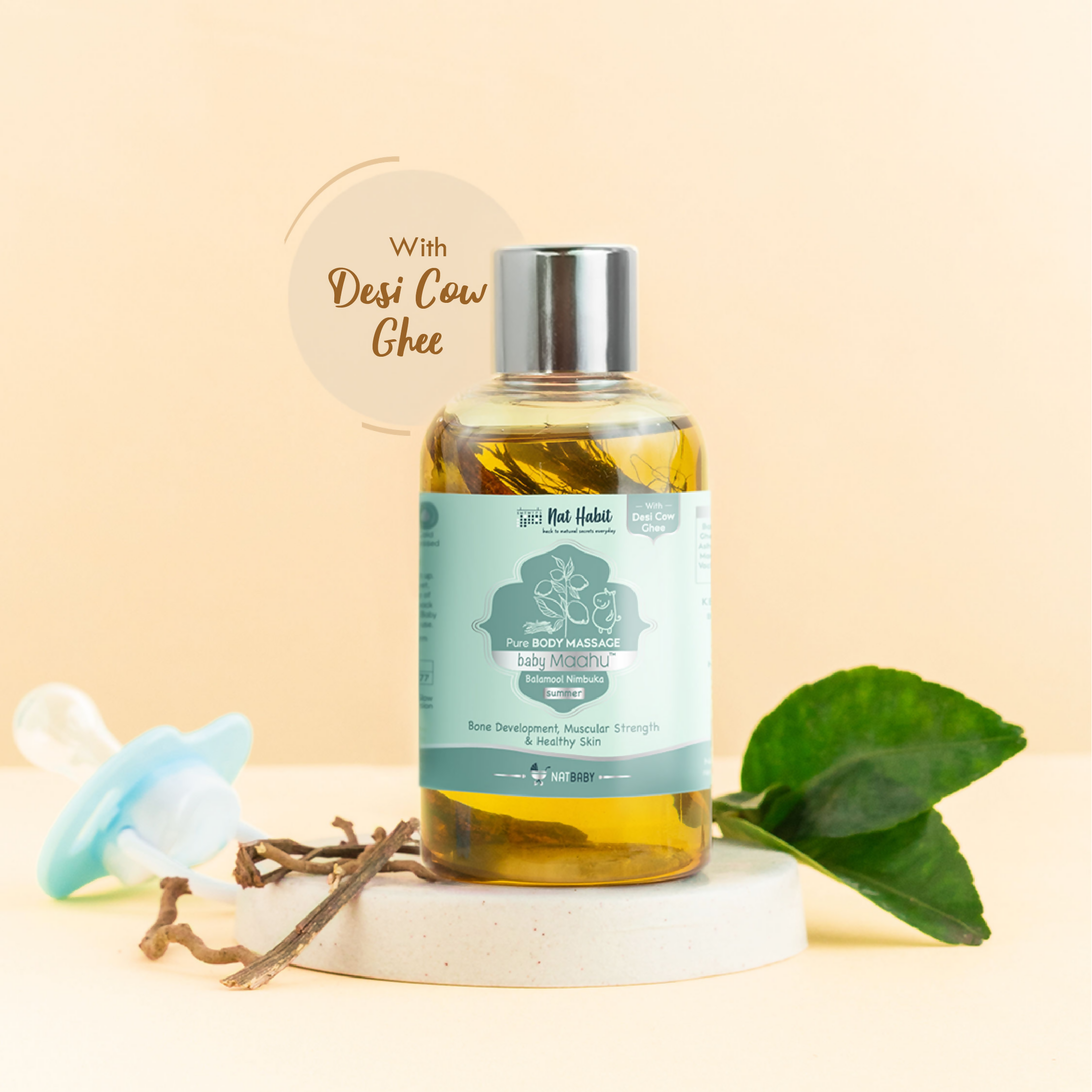 Nat Habit Balamool Nimbuka Pure Baby Maahu Baby Massage Oil