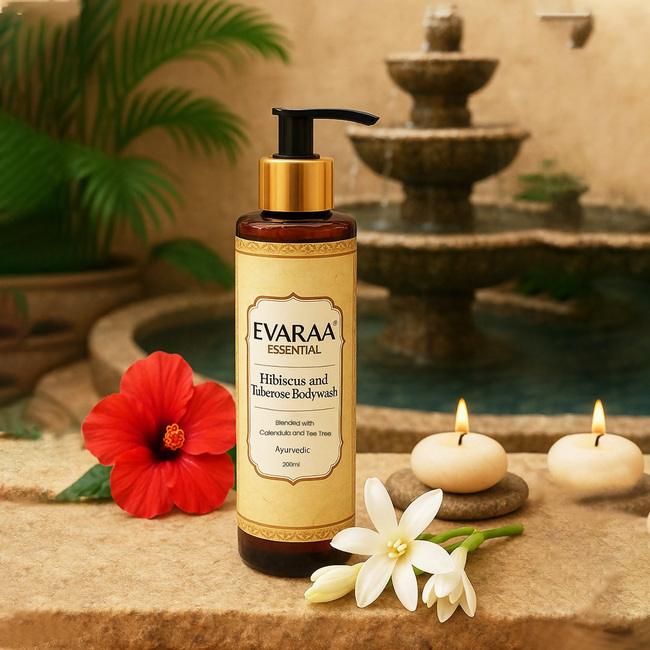 Evaraa Essential Hibiscus And Tuberose Body Wash Main Image