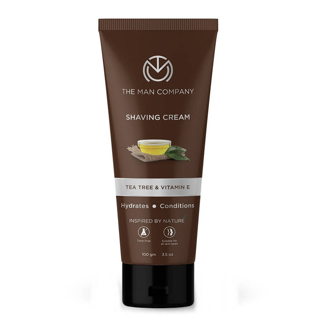 The Man Company Shaving Cream Tea Tree & Vitamin E Hover Image