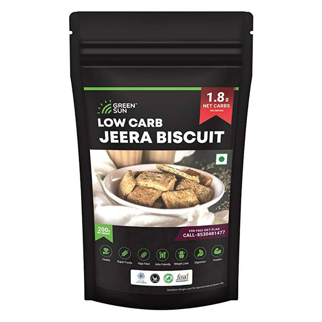 Green Sun Low Carb Jeera Biscuits Hover Image