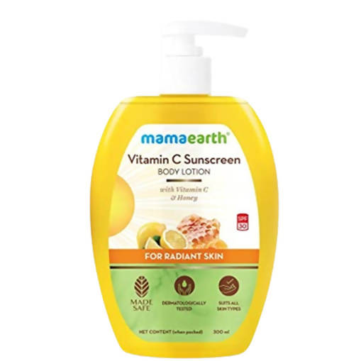 Mamaearth Vitamin C Sunscreen Body Lotion SPF 30 Hover Image
