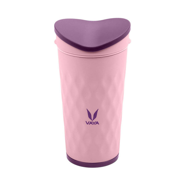 Vaya Drynk Kid'S Stainless Steel Tumbler With Spill-Proof Pediasafe Lid - 350ml (Pink) Hover Image