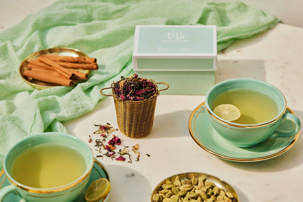 The Herb Boutique Brass Tea Strainer Basket