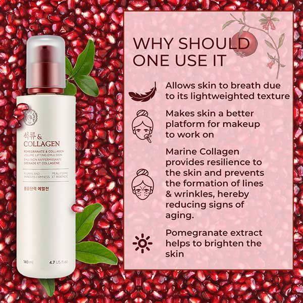 Thefaceshop Pomegranate and Collagen Volume Lifting Emulsion 140ml