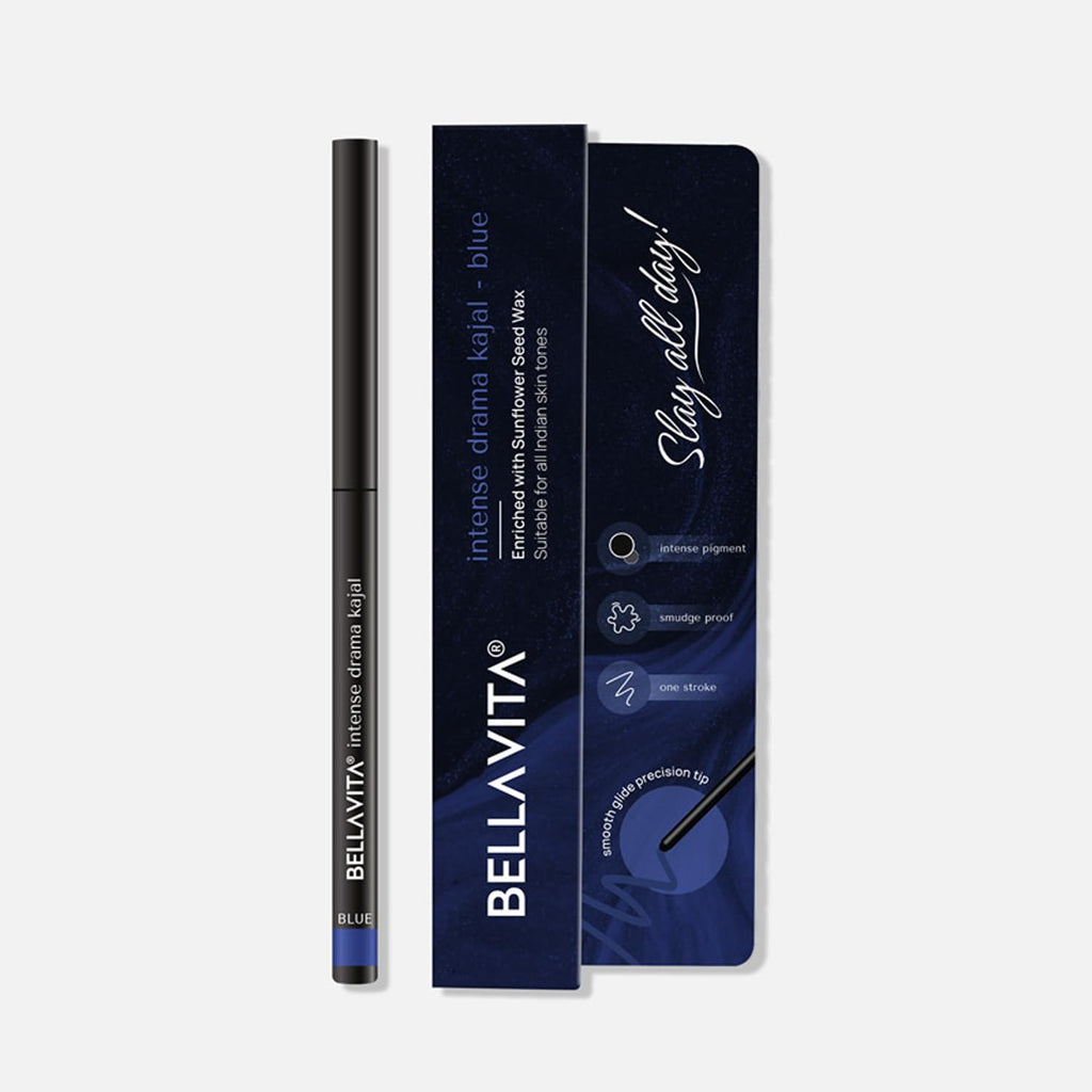 BELLAVITA Intense Drama Waterproof Eyeliner, Black, Matte Finish, Smudge - Proof, Fast - Drying, Felt Tip Applicator, Enriched with Biotin, 3.5 ml - Vamzn#