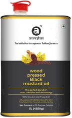 Anveshan Wood Pressed Black Mustard Oil