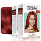 Streax Burgundy Hair Color 3.16 with Argan & Walnut Oil 100% Grey Coverage