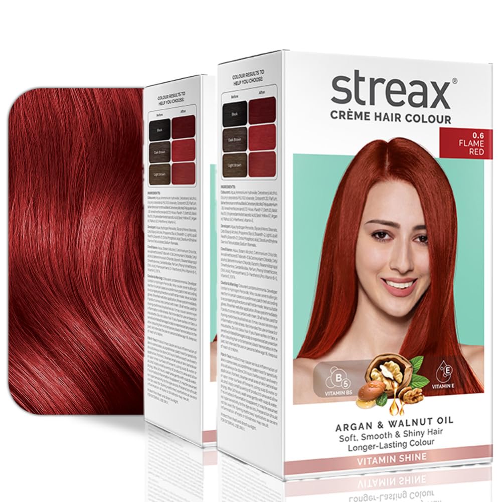 Streax Burgundy Hair Color 3.16 with Argan & Walnut Oil 100% Grey Coverage