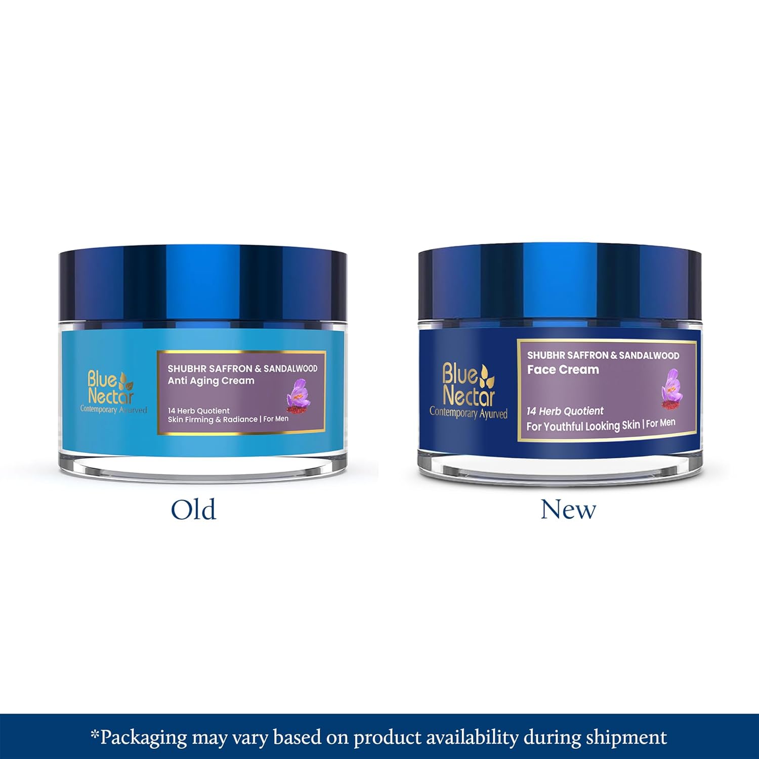 Blue Nectar Shubhr Anti Aging Saffron & Sandalwood Cream for Men