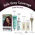 Paradyes Rich Burgundy Hair Color, Permanent, Grey Coverage, No PPD/Ammonia