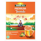 Tata Tea Teaveda Powder | Premium Assam Tea Leaves | Made With Goodness of Indian Herbals - Tulsi, Elaichi, Ginger & Brahmi
