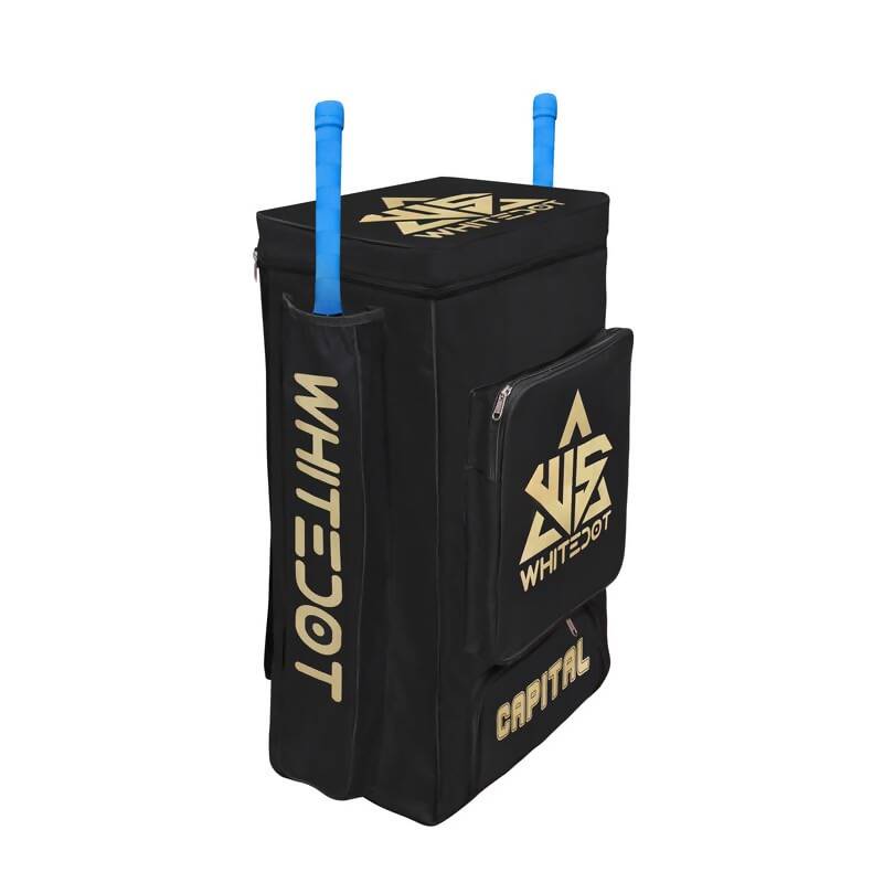 Whitedot Sports Capital Duffle Cricket Kitbag (Black)