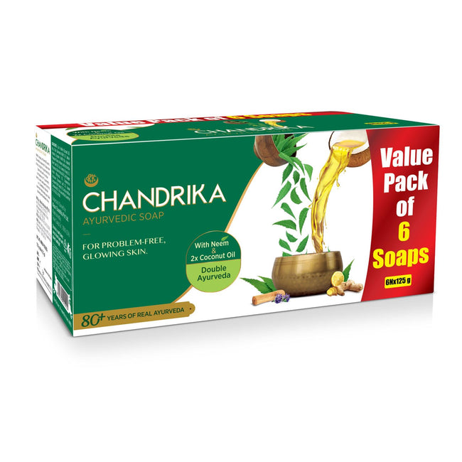 Chandrika Ayurvedic Soap Hover Image