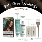 Paradyes Dark Brown Permanent Hair Color, Grey Coverage, No PPD or Ammonia