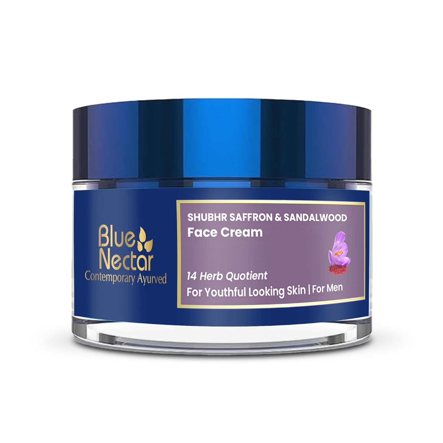 Blue Nectar Shubhr Anti Aging Saffron & Sandalwood Cream for Men