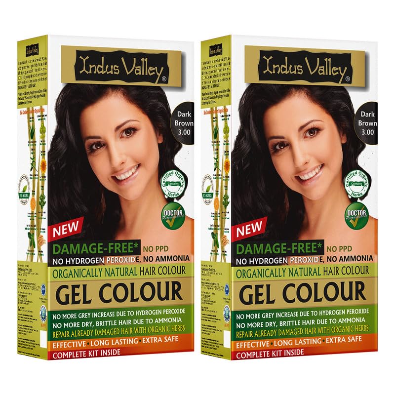 Indus Valley Natural Gel Hair Color Black 220ml Ammonia PPD Free