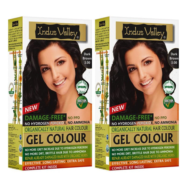 Indus Valley Natural Gel Hair Color Black 220ml Ammonia PPD Free Main Image
