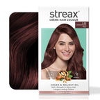 Streax Burgundy Hair Color 3.16 with Argan & Walnut Oil 100% Grey Coverage