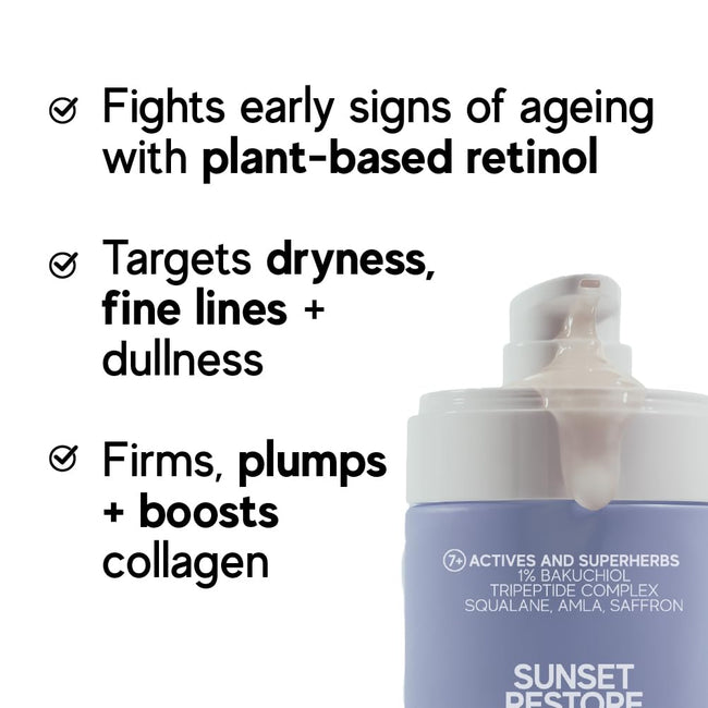 Indē Wild PM Sunset Restore Serum 30ml - Bakuchiol, Squalane, Ayurvedic Blend Main Image