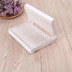 White Color - Folding Plastic Kitchen Dish Rack Stand Plate Holder - 2 Piece