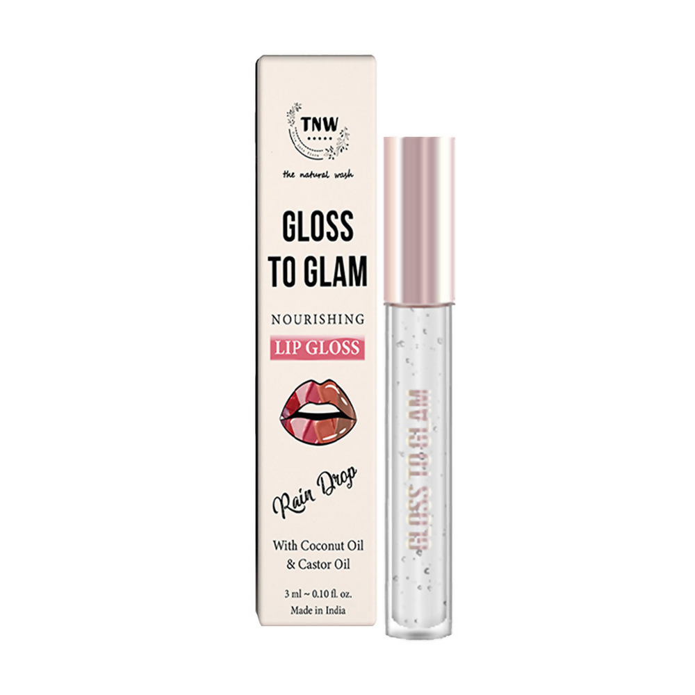 The Natural Wash Gloss To Glam Nourishing Lip Gloss - Raindrop
