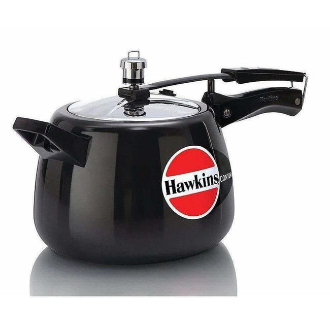 Hawkins Black - Anodized Aluminium Pressure Cooker, 3.5 Litres Hover Image