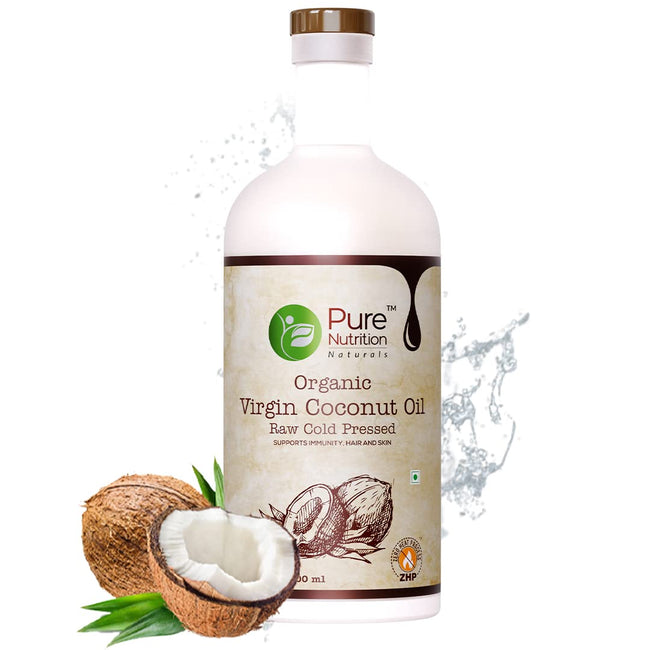 Pure Nutrition Cold Pressed Raw Virgin Coconut Oil Hover Image