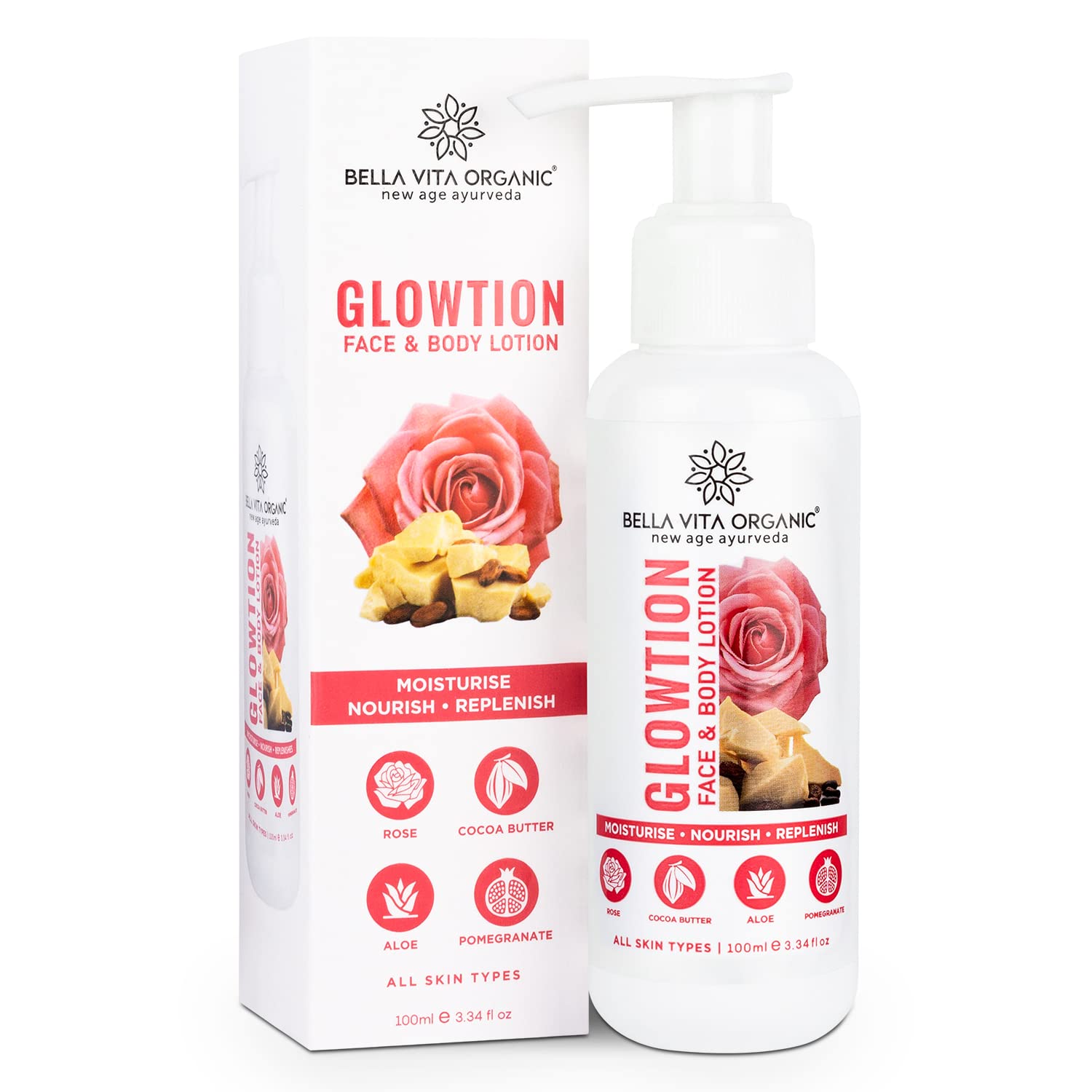 Bella Vita Organic Glowtion Face & Body Butter Lotion