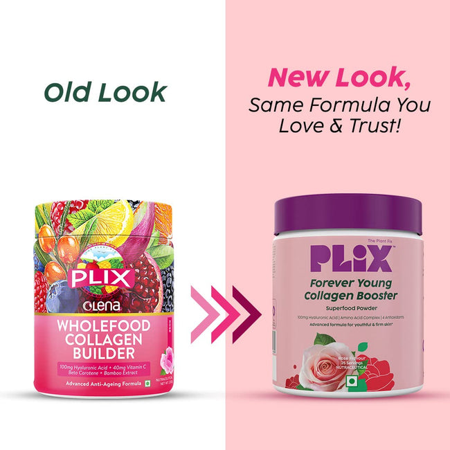 PLIX The Plant Fix Wholefood Collagen Builder Powder for Skin - Rose Main Image