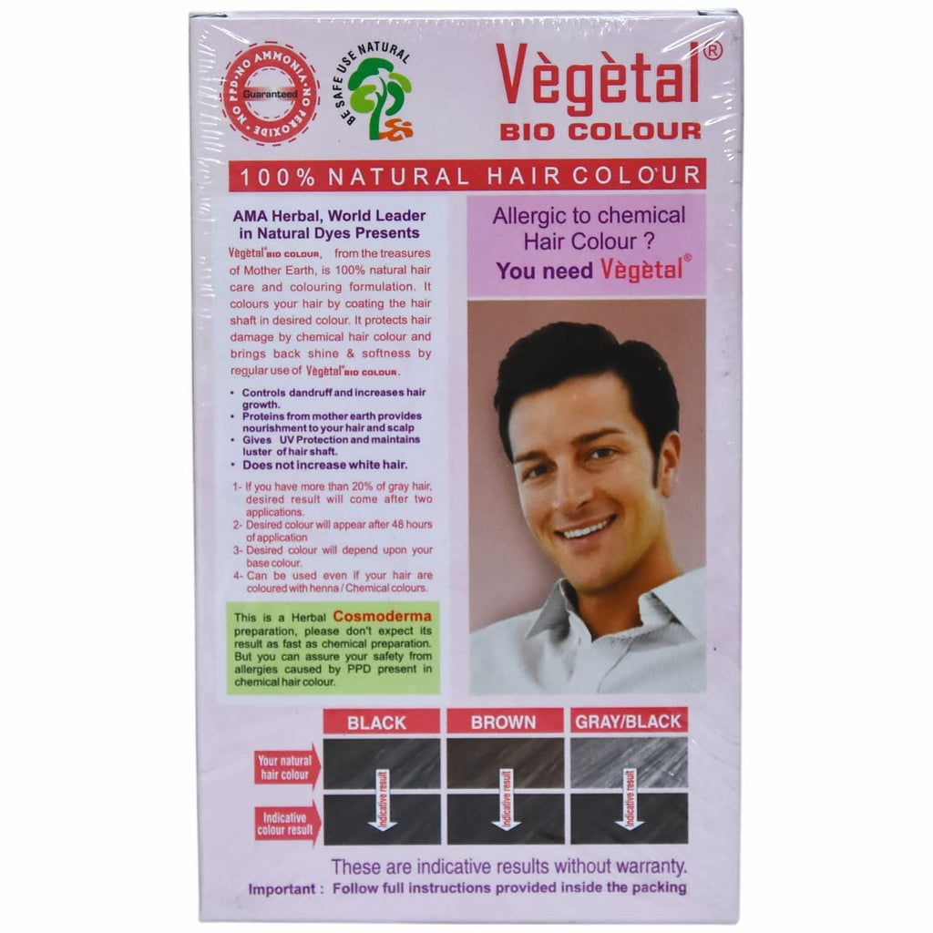 Vegetal Bio Dark Brown Hair Color 50g Ammonia-Free Organic Kit