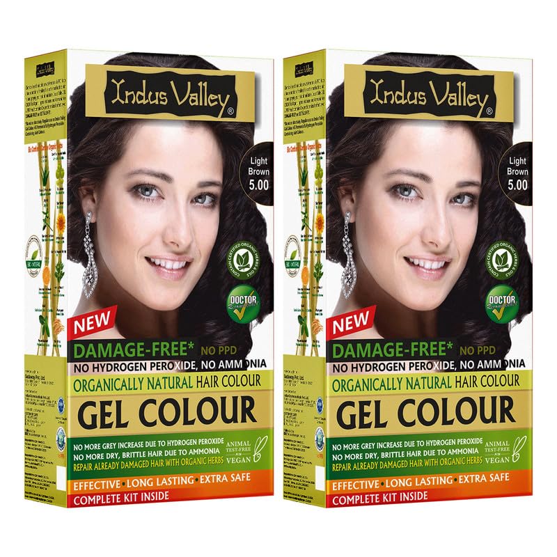 Indus Valley Natural Gel Hair Color Black 220ml Ammonia PPD Free