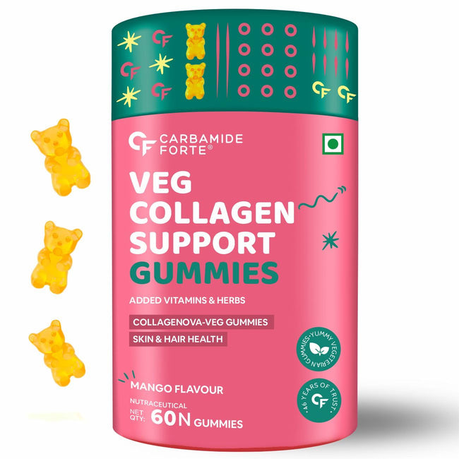 Carbamide Forte Veg Collagen Support Gummies - Mango Flavor Hover Image