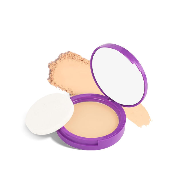 SUGAR POP Longwear Matte Compact For All Skin Types 02 Beige For Fair To Medium Skin Tone | Vitamin E Enriched | Uv Protection, Pore Minimizing | Medium Coverage | Face Compact For All Skin Types | 9 Gm Main Image
